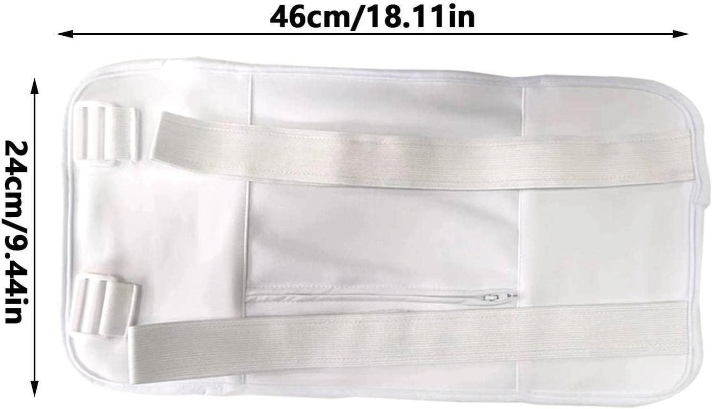 Castor Oil Pack Compress | Oil Packs | Beneficial for Sleeping, Reusable Organic Castor Oil Pack with Soft Bands and Storage Bag image number 5