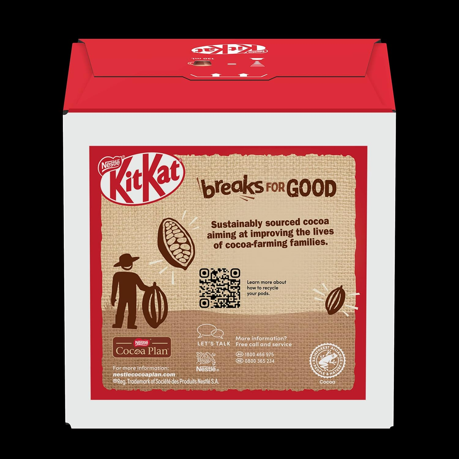 NESCAF&Eacute; DOLCE GUSTO Kitkat Hot Chocolate 48 Capsules (Pack of 3) image number 3