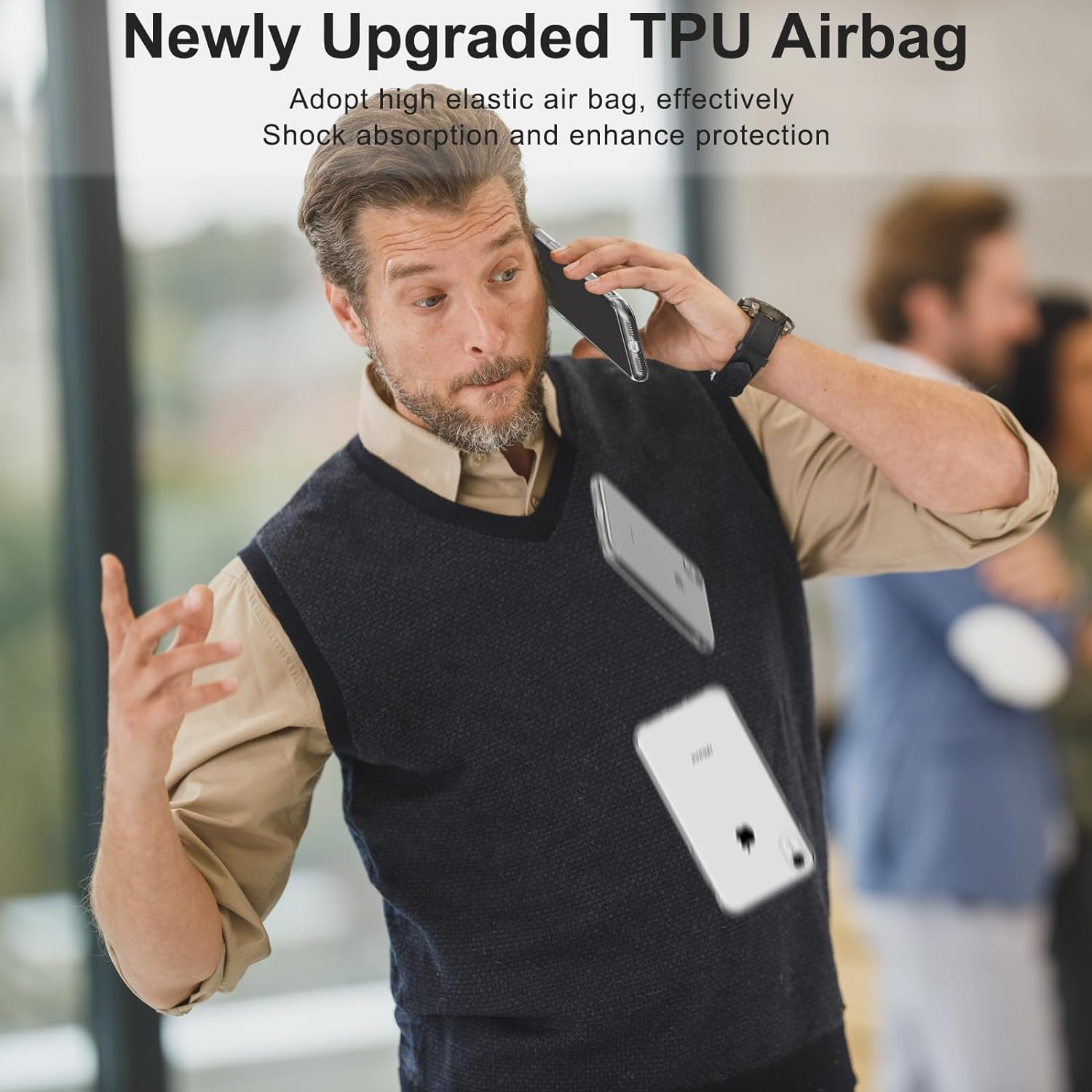 [2 Pack] Compatible with Iphone XR Case, Soft Silicone Slim Full-Body Protective Cover for Iphone XR Phone Case (Clear+Clear)