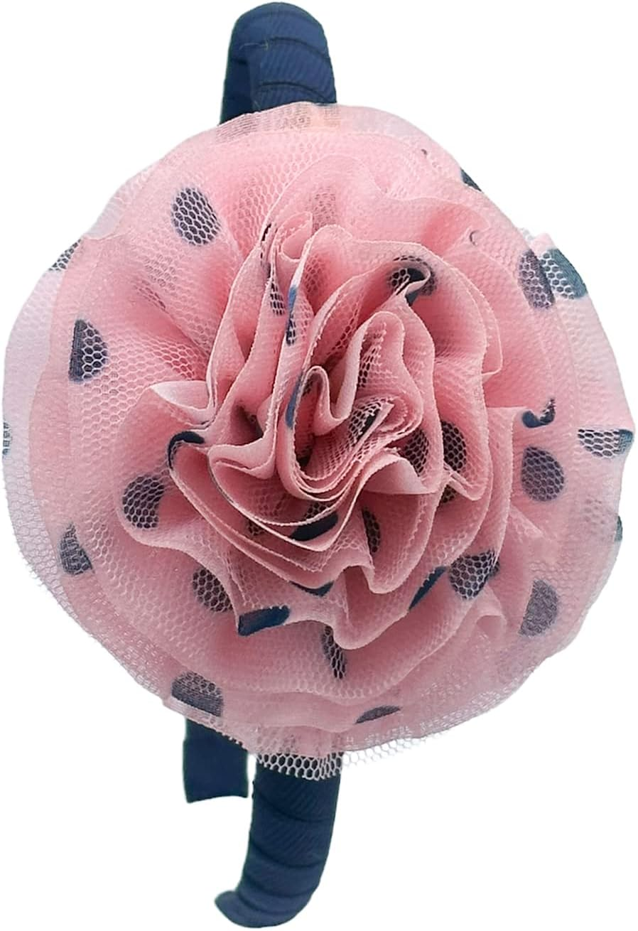 Haarallerliebst Hair Hoop (Tulle with Dots, Blue Pink) for Girls with Storage Box image number 3