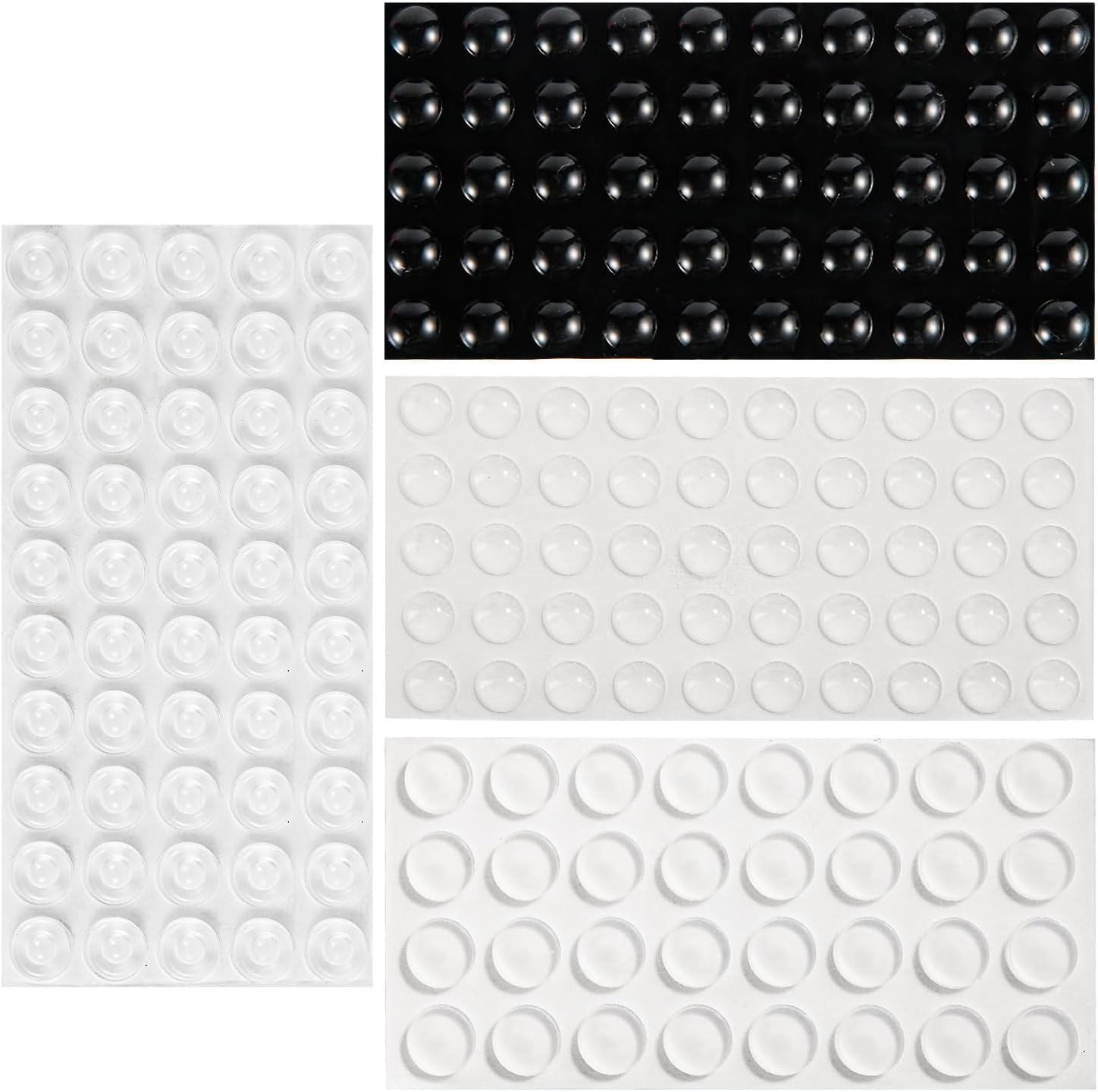 4 Sheets Braille Stickers for Visually Impaired, Silicone Bump Dot Stickers Sticky Raised Tactile Dots for Blind Low Vision Aid Visually Impaired Elderly (Clear & Black) image number 2