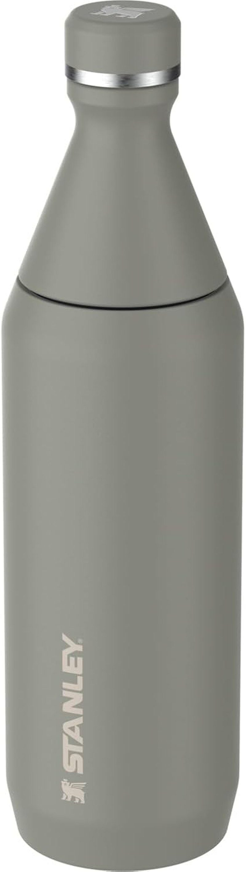 Stanley All Day Slim Bottle 20 Oz | Leakproof Twist on Lid | Slim Design for Travel and Gym | Insulated Stainless Steel Water Bottle | Bpa-Free | Rose Quartz