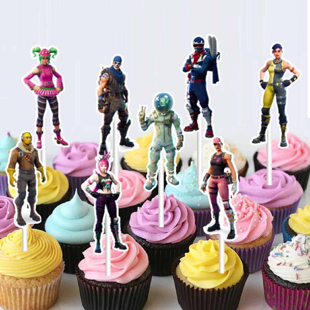 PYAOGG Stitch Cake Topper, 25 Pcs, Blue, Perfect for Children'S Birthday Parties