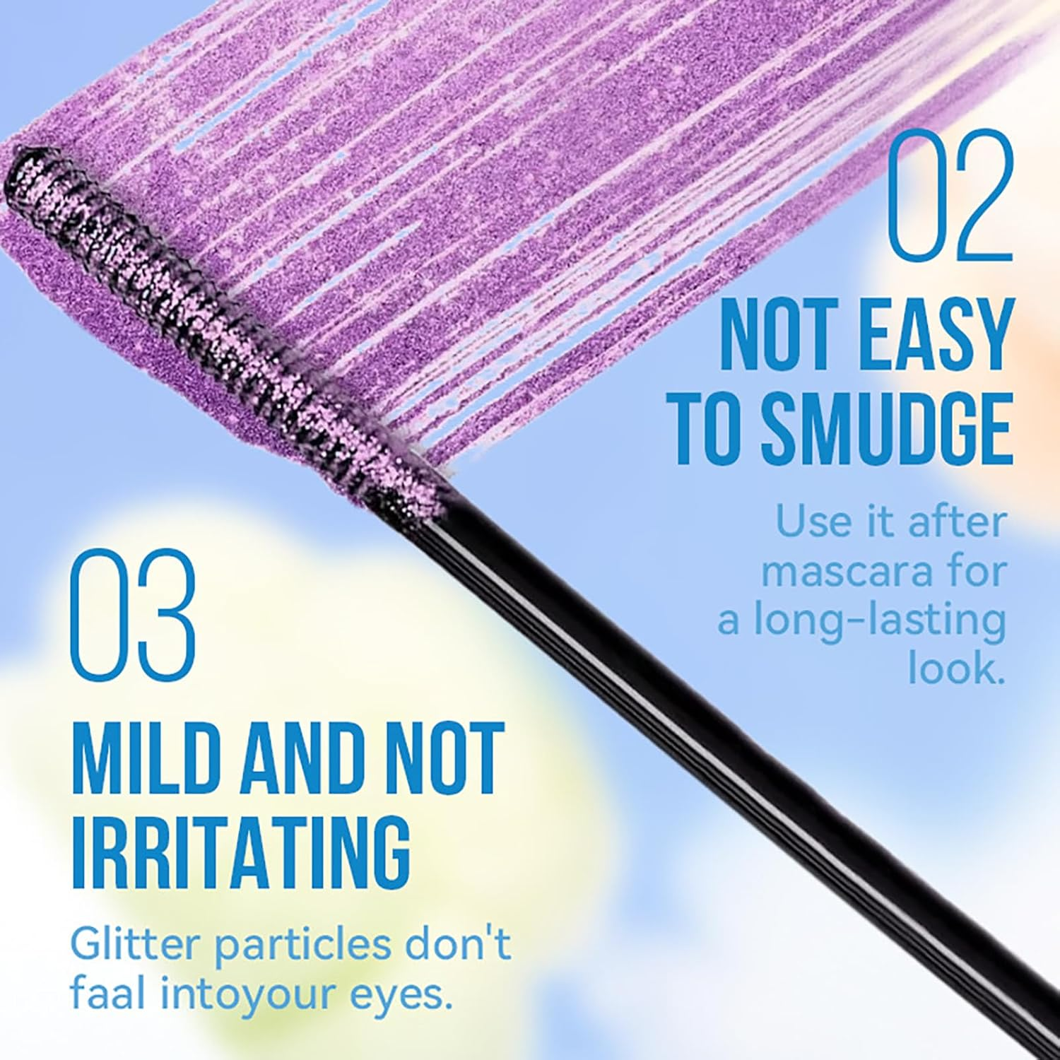 Colored Mascara Sets, Waterproof Colorful Mascara Gift Set, Long Lasting for Eyelash Eye Makeup image number 5