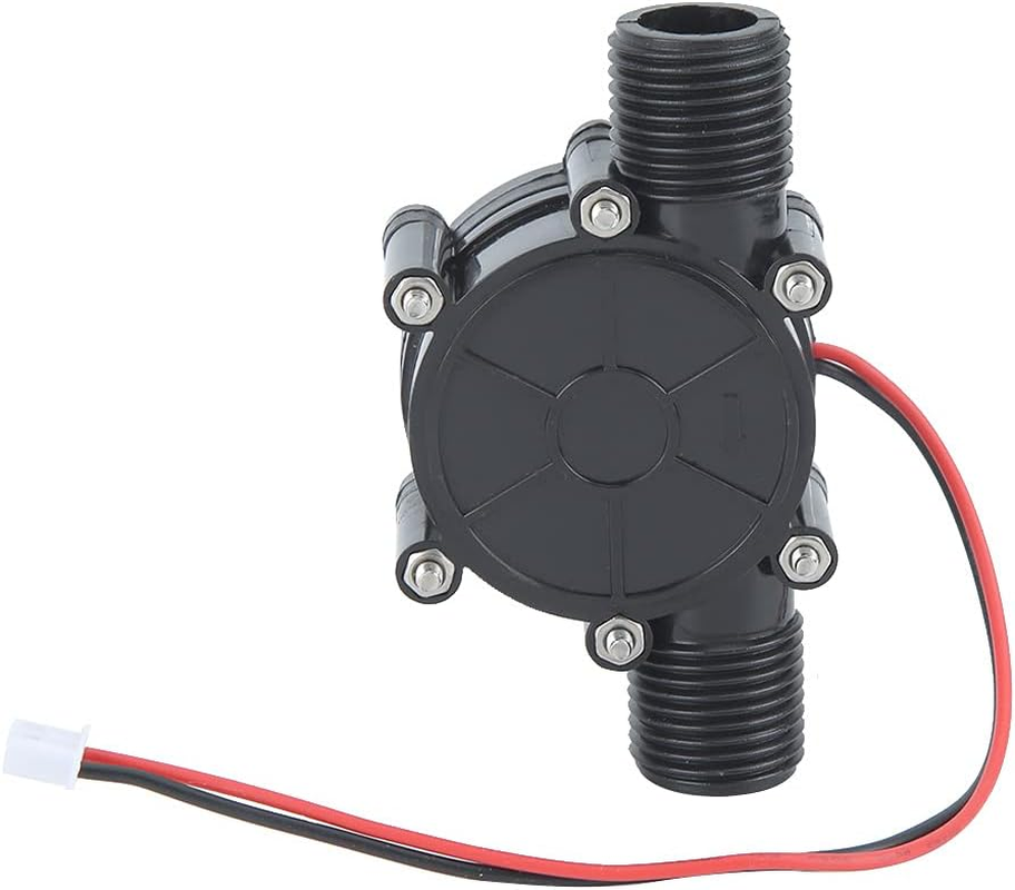 DC Electric Micro Hydroelectric, High Performance Water Turbine Generator Black Long Life Watercourse 12V 10W for Light and Sound System for Bathroom image number 4