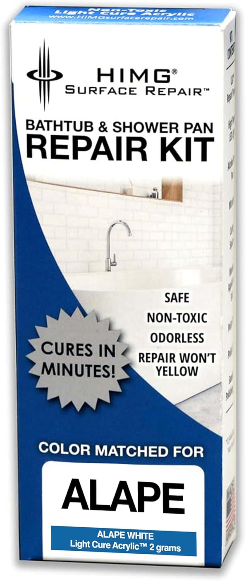 HIMG Bathtub and Shower Tray Repair Kit Compatible with ALAPE White image number 4