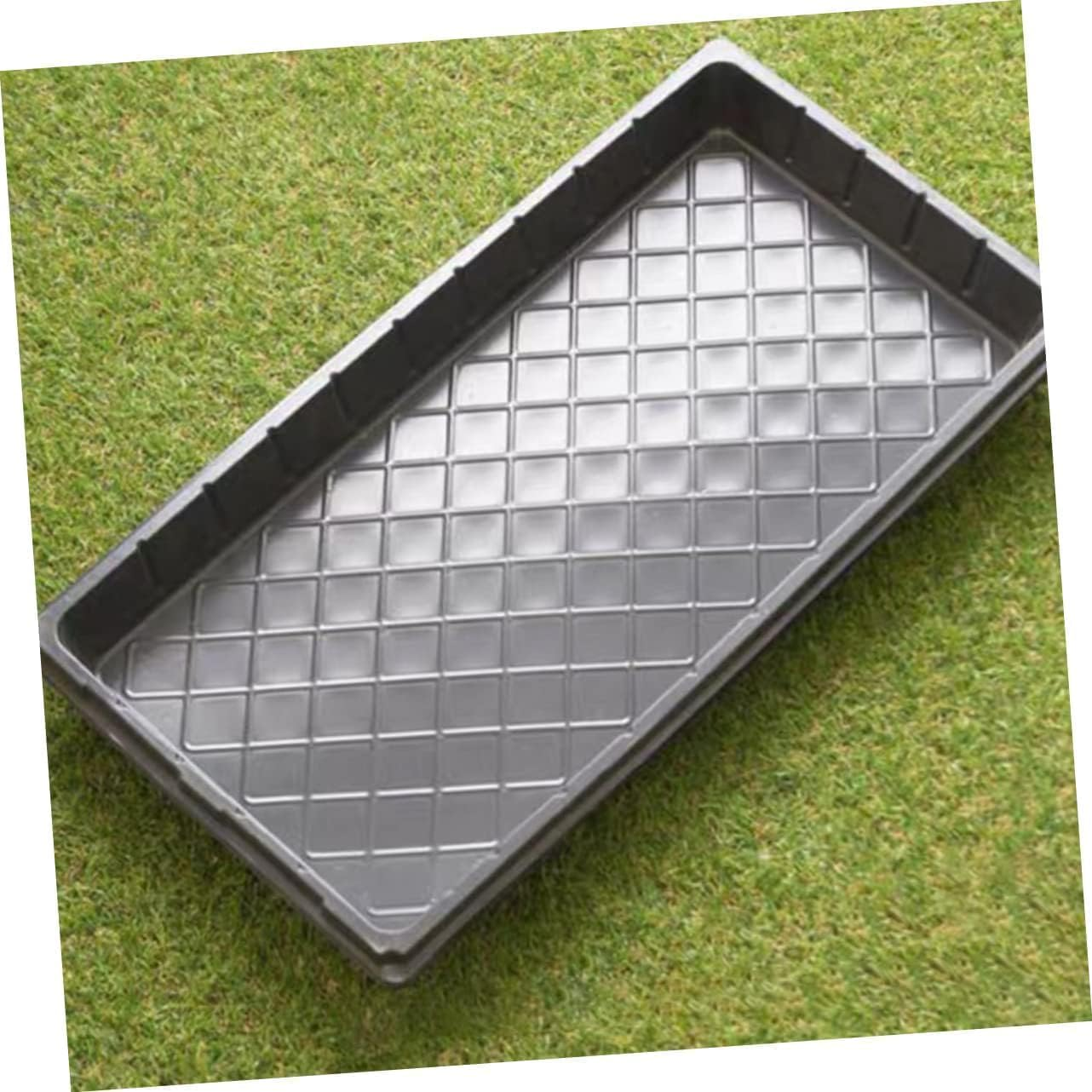 Plant Planting Garden Seed Starting Planting Trays 8 Pack without Drainage Holes Black Indoor Seedling Propagation Tray Microgreens Wheatgrass Sprouting Greenhouse Supplies Plant Tray image number 4