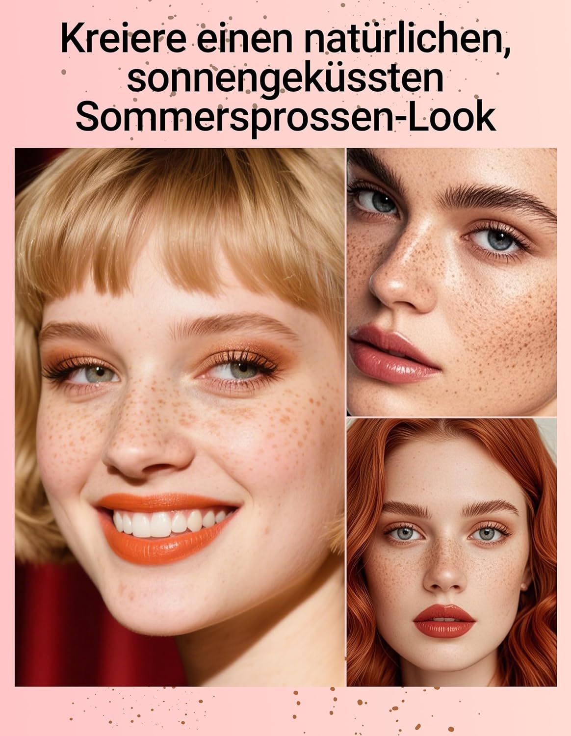 Erinde Natural Freckle Pen Makeup, 2-In-1 Dual Ended Faux Freckle Stamp & Microblading Freckle Pen, Long - Lasting & Waterproof Quick Dry, Curved Precision Tip for Natural Lifelike,#2 - 1 image number 6