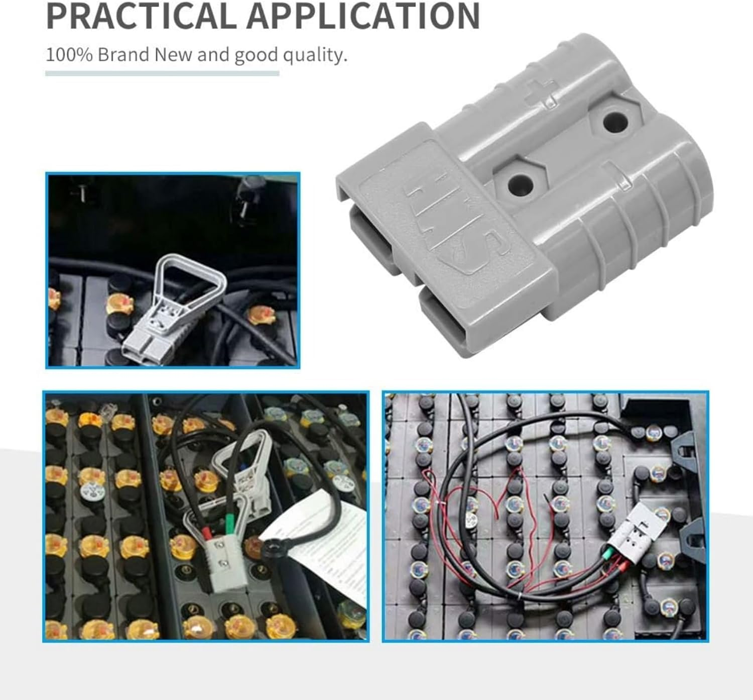 20Pcs Battery Connector 50Amp Professional Quick Connector Plug for Anderson Plug Connector 50Amp Kit 600V 6-12AWG AWG AC/DC Power Tool image number 2