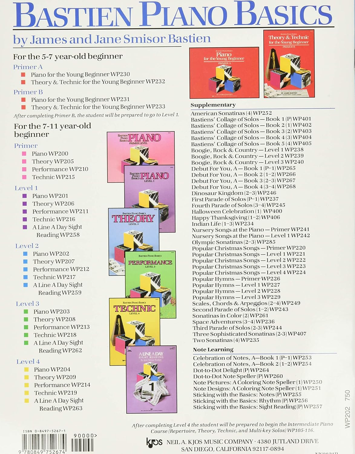 Neil a Kjos Music Company Bastien Piano Basics Level 2 Book image number 1