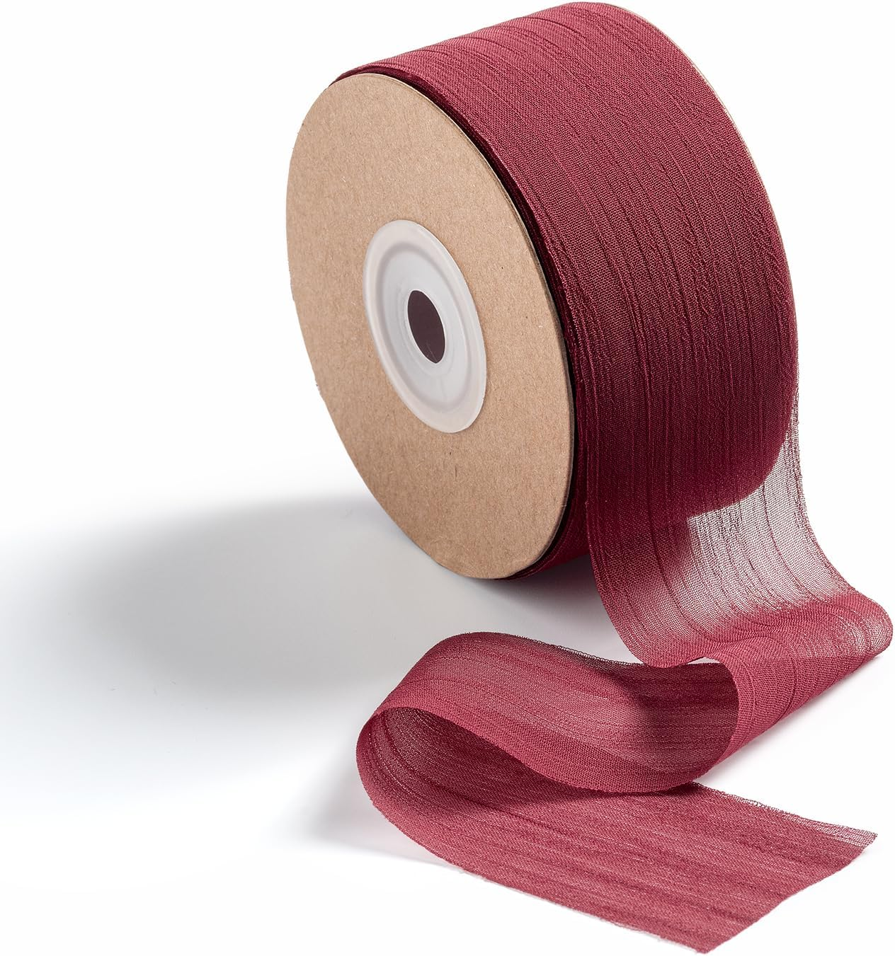 Ribbon, Grosgrain Beige Chiffon Silk Ribbon Wide,1.5 Inch X 25 Yd Ribbons for Gift Wrapping Sewing Ribbons Wedding Decorations Cream