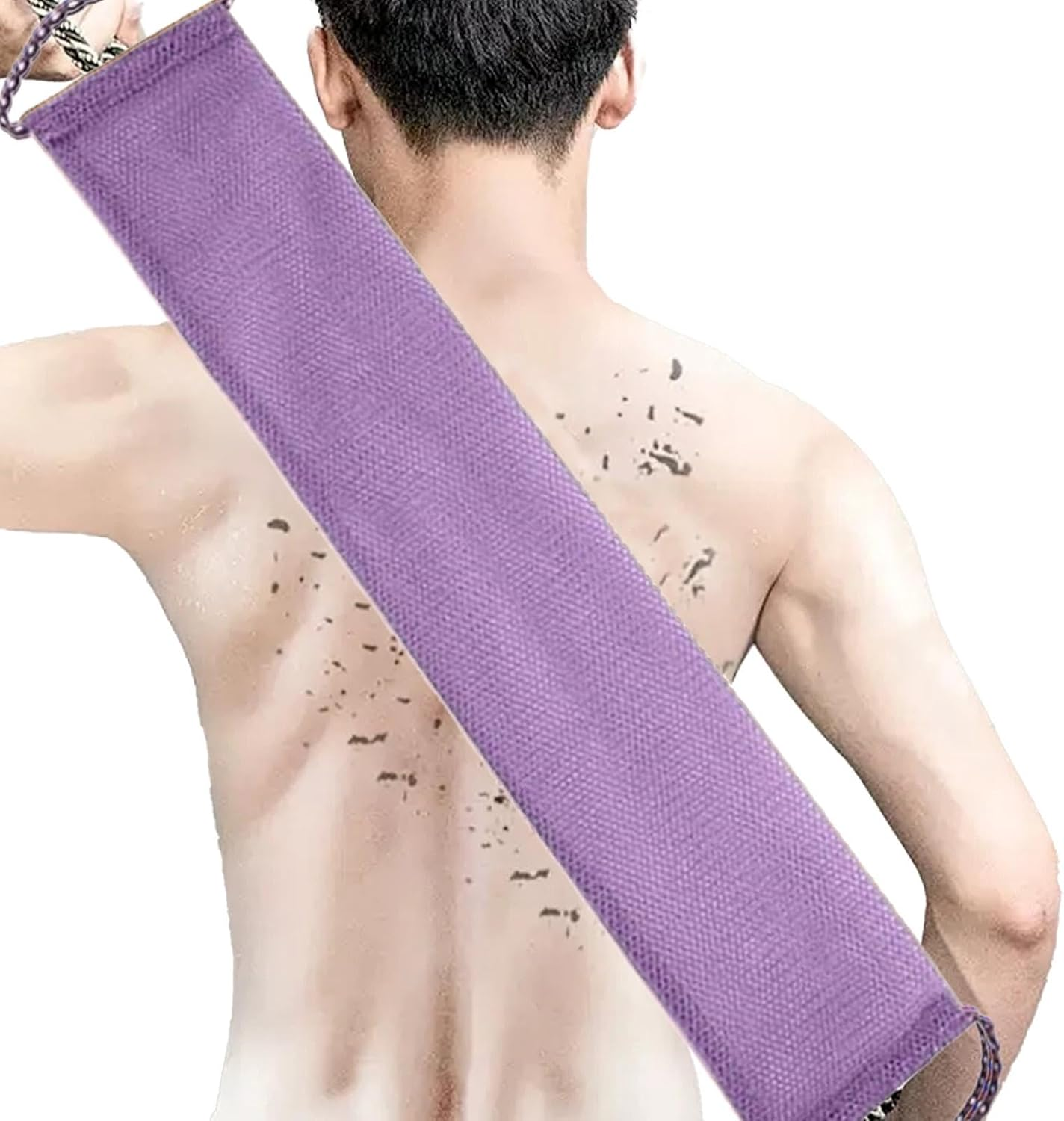 Back Washing Cloth | Back Scrubber Towel | Back Mud Scrubbing Towel Foaming Body Scrub Cloth for Female All Skin Types image number 6