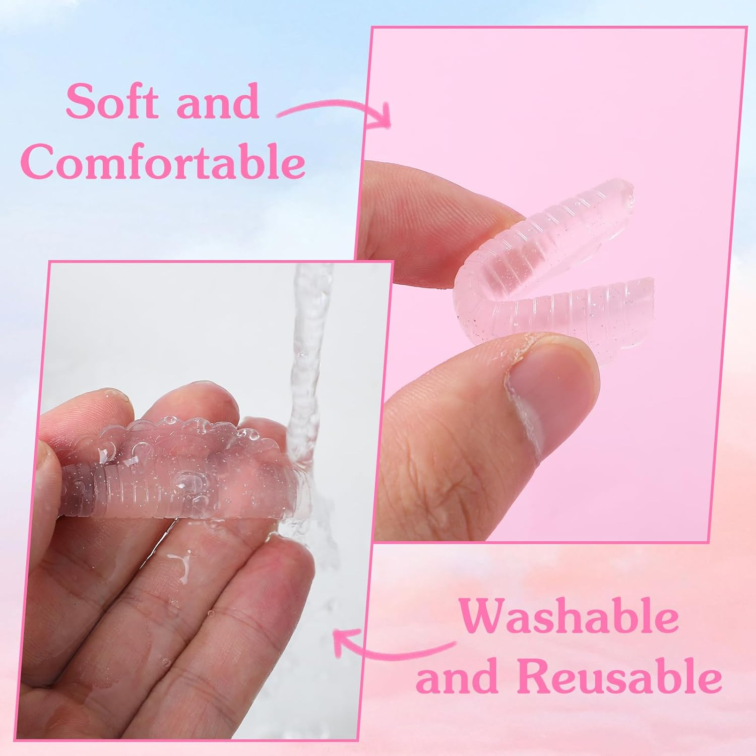 Ptwola Pack of 10 Self-Adhesive Eyelash Lifting Pads, Lash Lifting Pads, Reusable Silicone Perm Pad, Semi-Permanent Curling Eyelash Perm Set for All Eye Shapes, Salon and Home image number 5