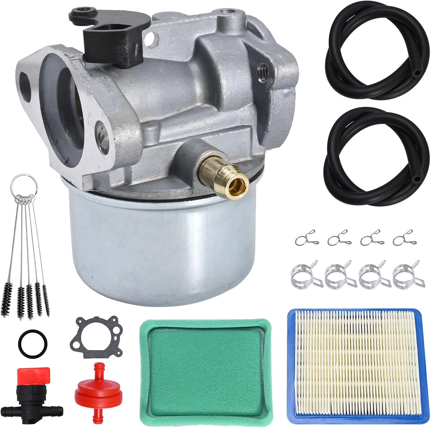 Carburetor Tool Kit with 491588S Air Filter Replacement for Brig-G Stratton 124000 Model Engines, Replacement for Brig-G Stratton 799868 image number 5