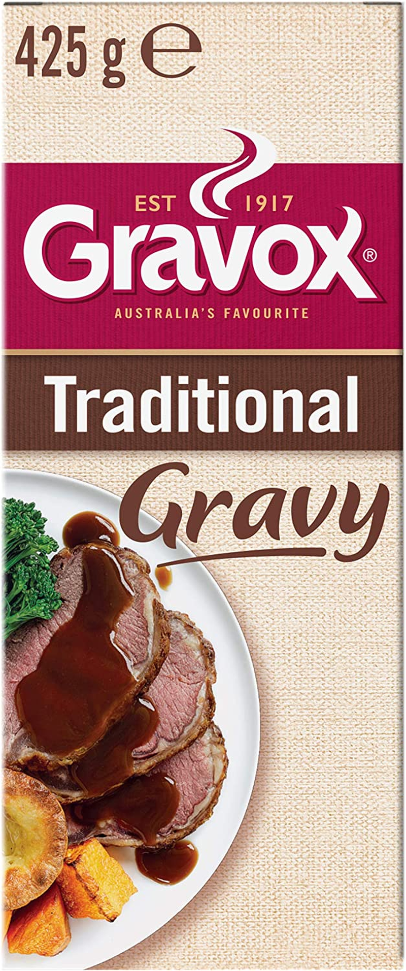 Gravox Traditional Gravy Mix Sachet for Gravy and Liquid Stock Instant Gravy Powder 425G