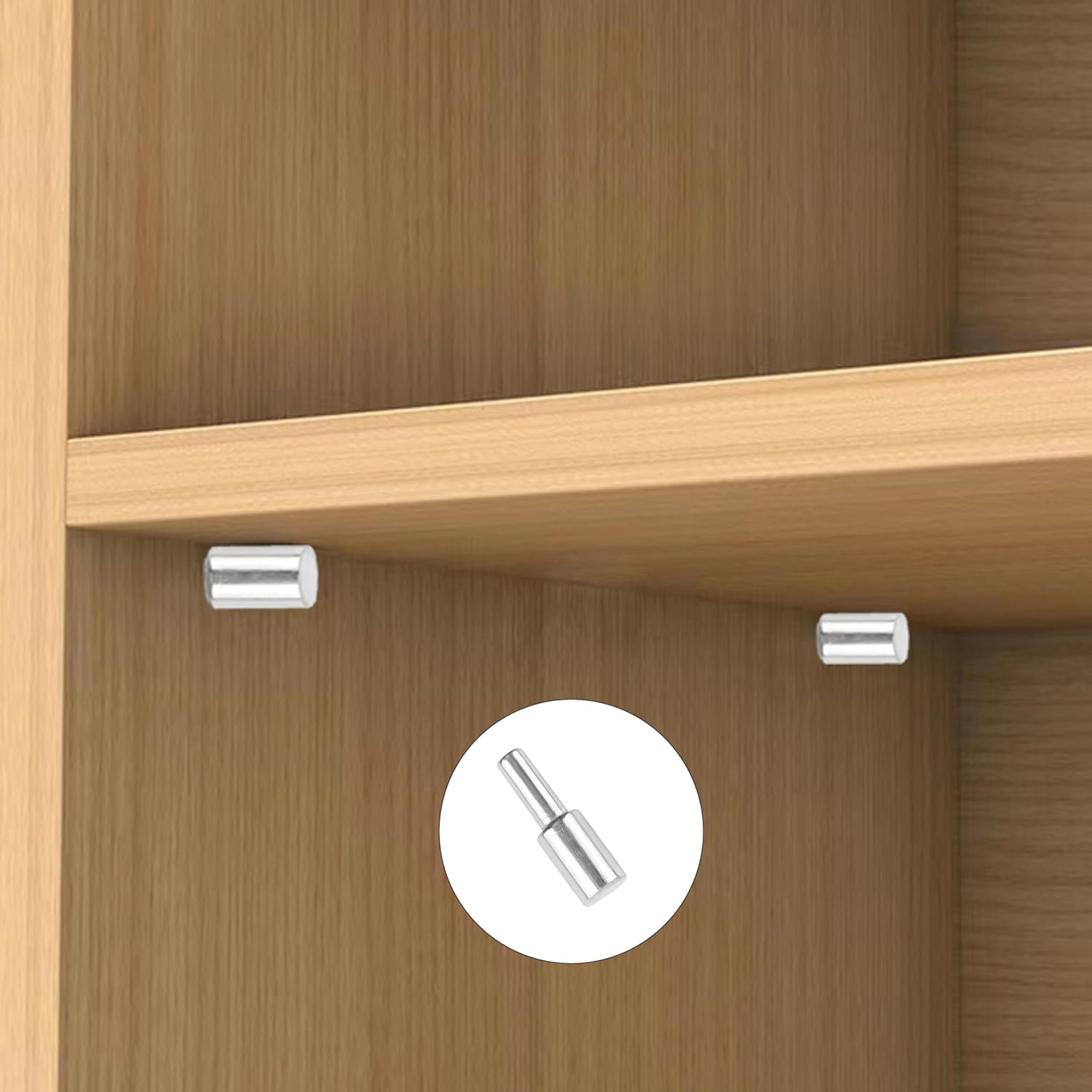 36Pcs Sliver Cabinet Board Support Pegs, 3Mm Metal Shelf Pins,Furniture Shelves Bracket,Small Shelf Support Pins for Kitchen Cabinet Bookcase Furniture and More image number 6