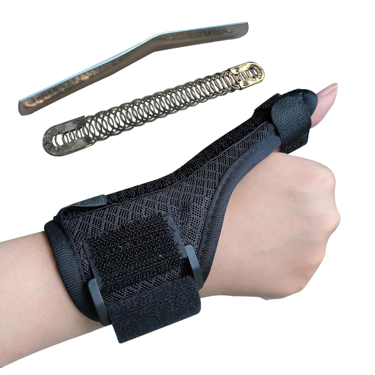 Wrist Brace for Thumb Guard, Right Wrist Splint for Quervain'S Disease, Thumb Strain, Fractures, Tenosynovitis Thumb Brace and Adjustable Wrist Wraps (Gray)