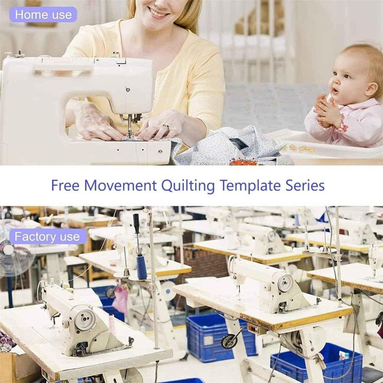 Non-Slip Silicone Grips for Quilt Templates Ruler Grip Stickers True Grips for Quilting Rulers 96 Pieces in Total, 48 Large and 48 Small image number 6