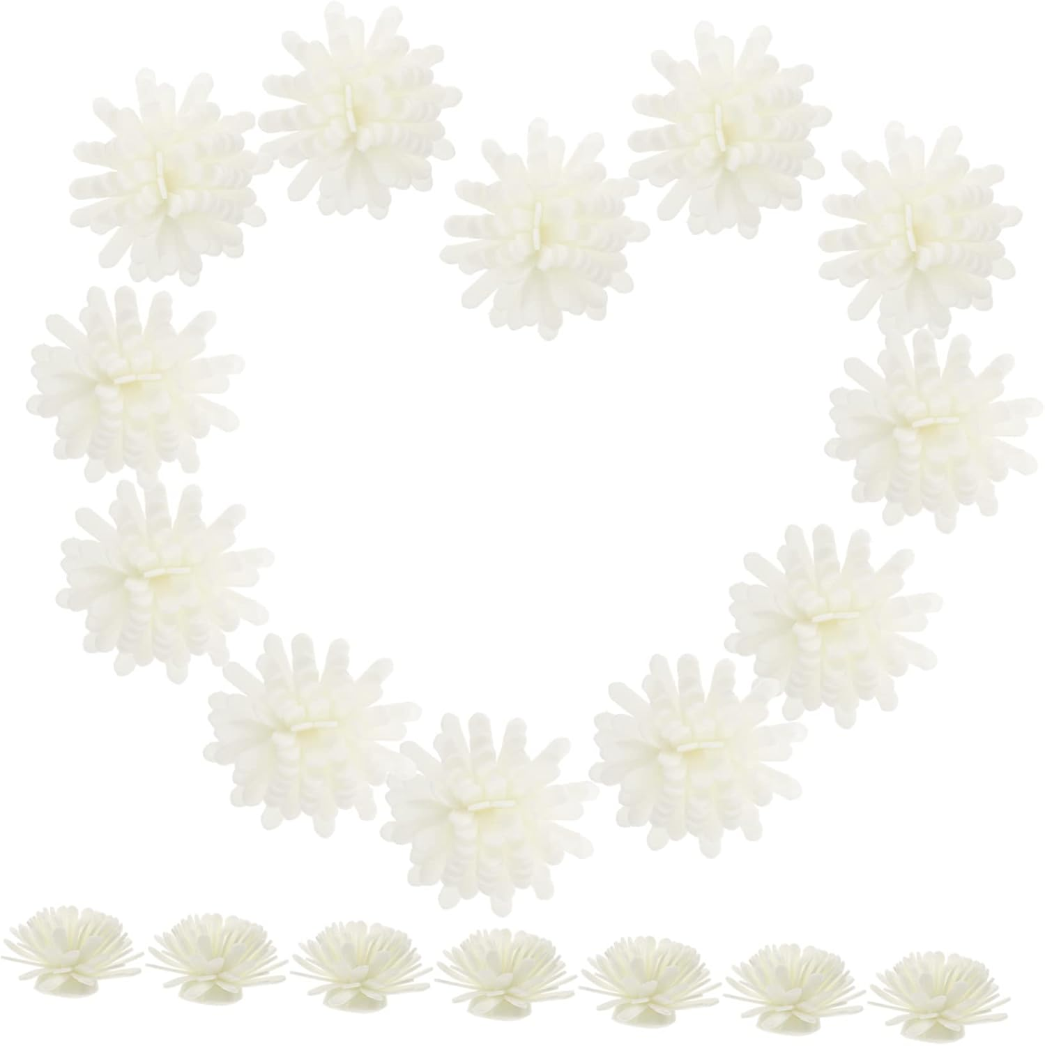 100Pcs Simulated Chrysanthemum Aromatherapy Flower Diffuser for Home Office image number 5