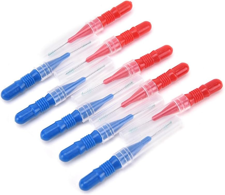 Interdental Brush (50 Counts) River Lake Toothpick Cleaners,Tooth Flossing Head Oral Dental Hygiene Brush,Tooth Cleaning Tool image number 4