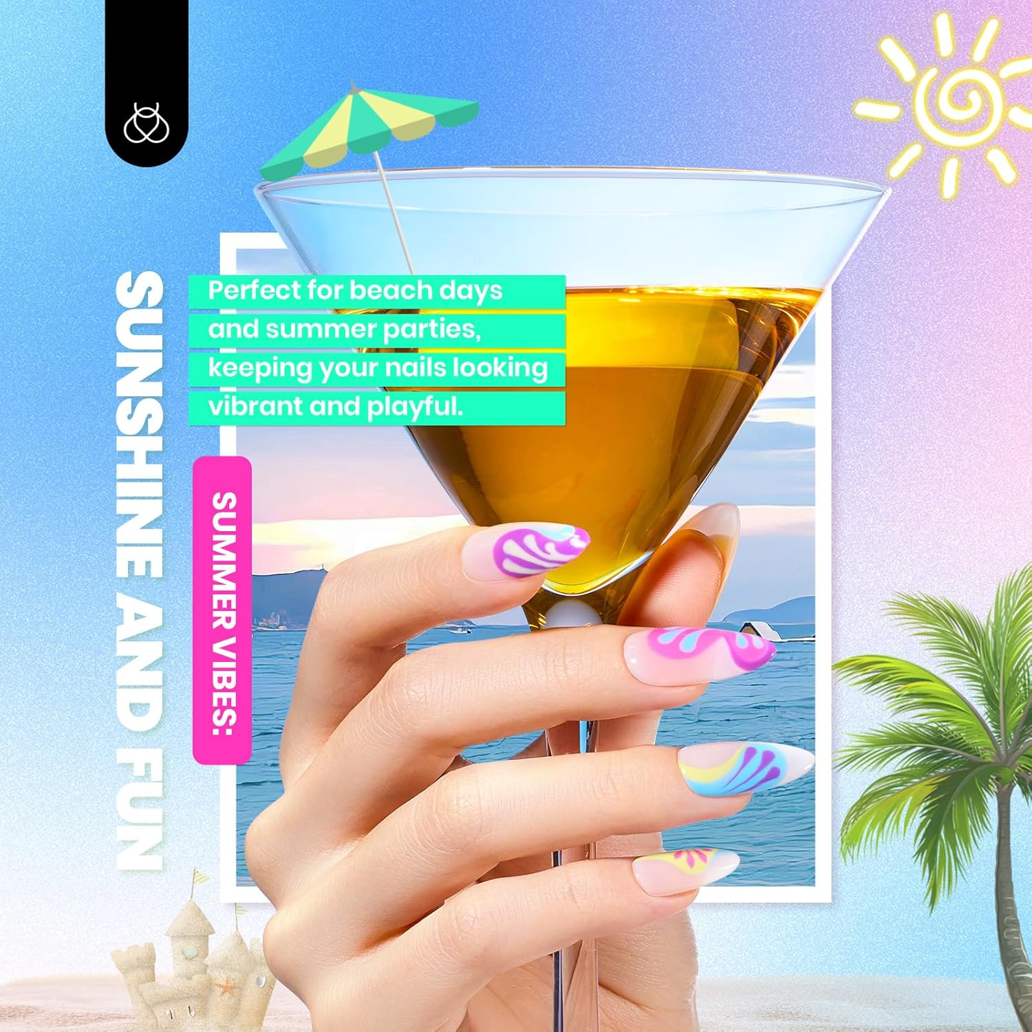 Beetles Gel Nail Polish Kit with U V Light - 68 Pcs Set 35 Colors Pink Glitter Nude Gray Gel Polish with Base and Matte&Glossy Top Coat Vivid Seasons Gel Nail Set Nail Art Manicure Tools Gifts image number 3