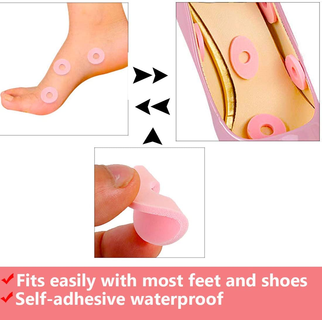 Corn Cushion Pads 66 Counts Variety Pack Foam Corn Protectos Pads for Foot, Toe Callus and Feet Sore image number 5