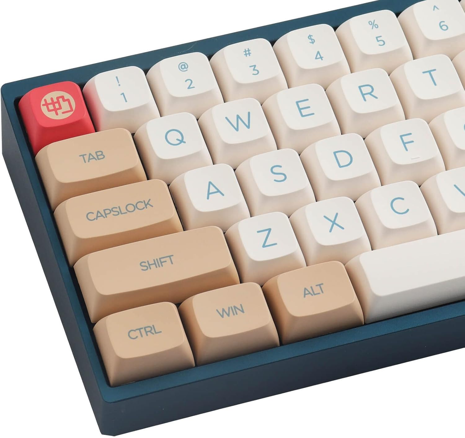 Hyekit PBT Keycaps 138 Keys Soy Milk Keycaps Dye-Sublimation Cute Keycaps XDA Profile Custom Keycaps for Mac Windows PC Mechanical Keyboards