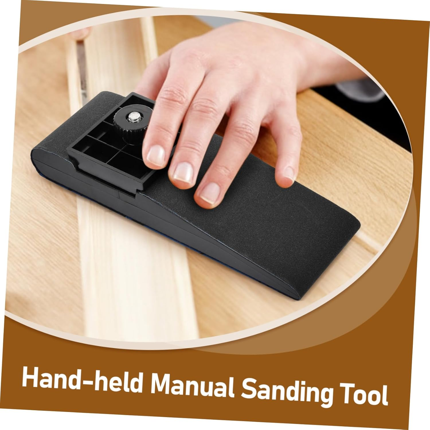FIXOSHEE Micro Sander Sandpaper Block for Woodworking Tools Hand Sanding Pad Rotation Block Sander Automotive Tool Sanding for Wood