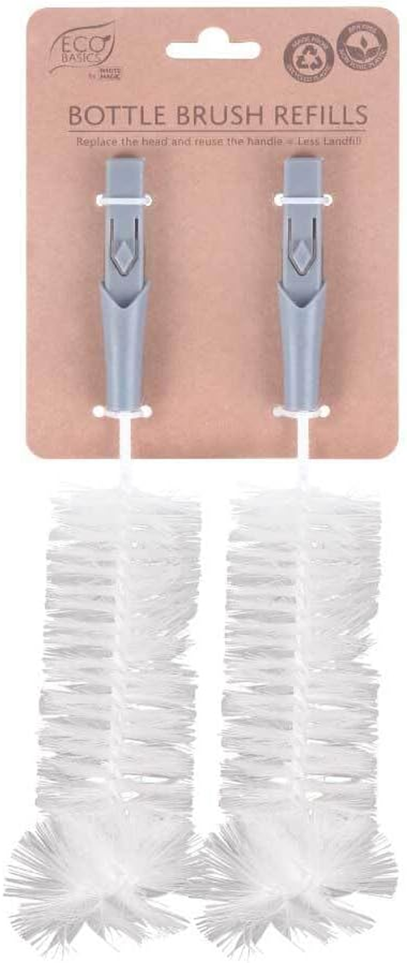 White Magic Eco Basics Bottle Brush Refills 2 Pieces