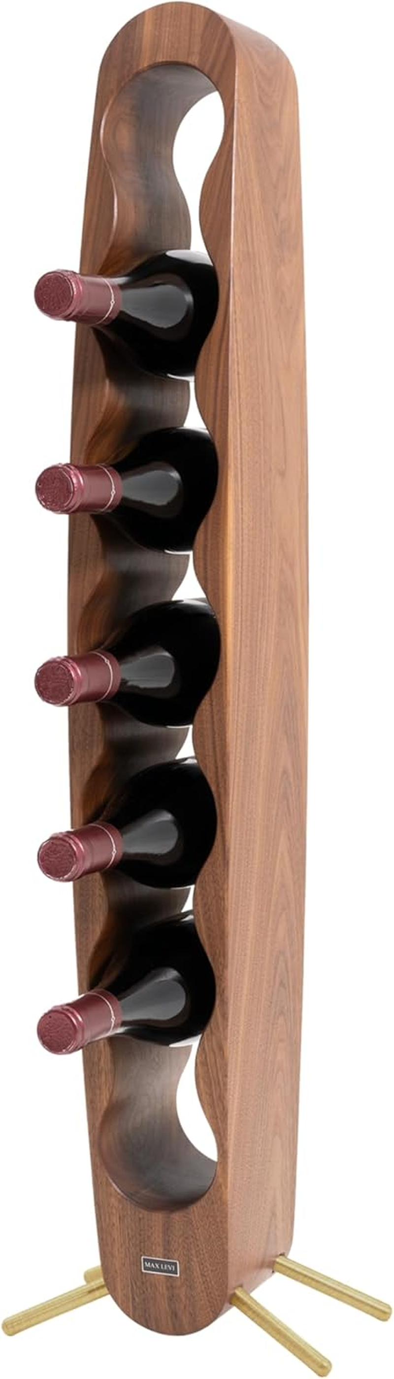 Max Levi&reg; Provence American Walnut - Wine Rack (Silver Legs)