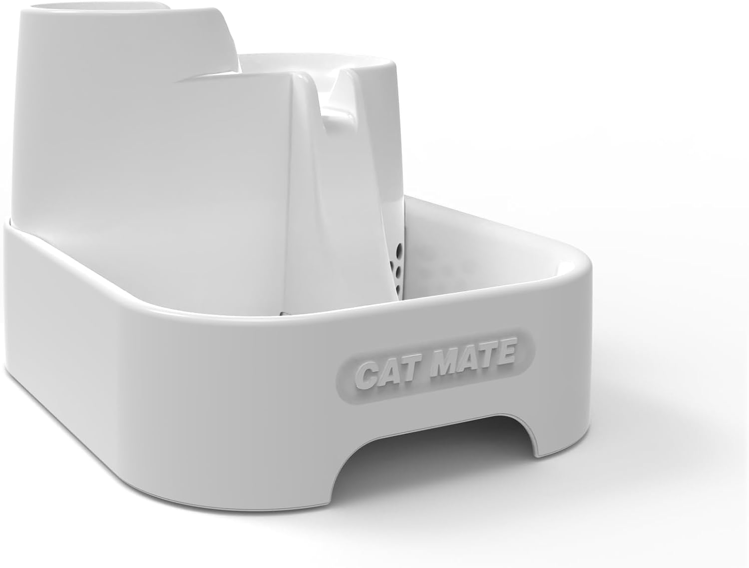 Cat Mate Multi-Level Pet Water Fountain (335) - for Cats & Small Dogs, Quiet and Hygienic Drinking Fountain, 2 Litre Capacity, White image number 2