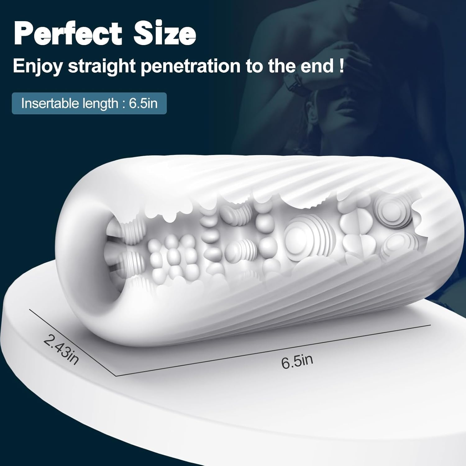 Male Masturbator Sex Toys for Men, Adult Sex Toy Pocket Pussy, TPE Male Masturbation Sleeve, Penis Training for Men,3D Realistic Texture Spiral Tunnel Couple Sex Toy & Game image number 4