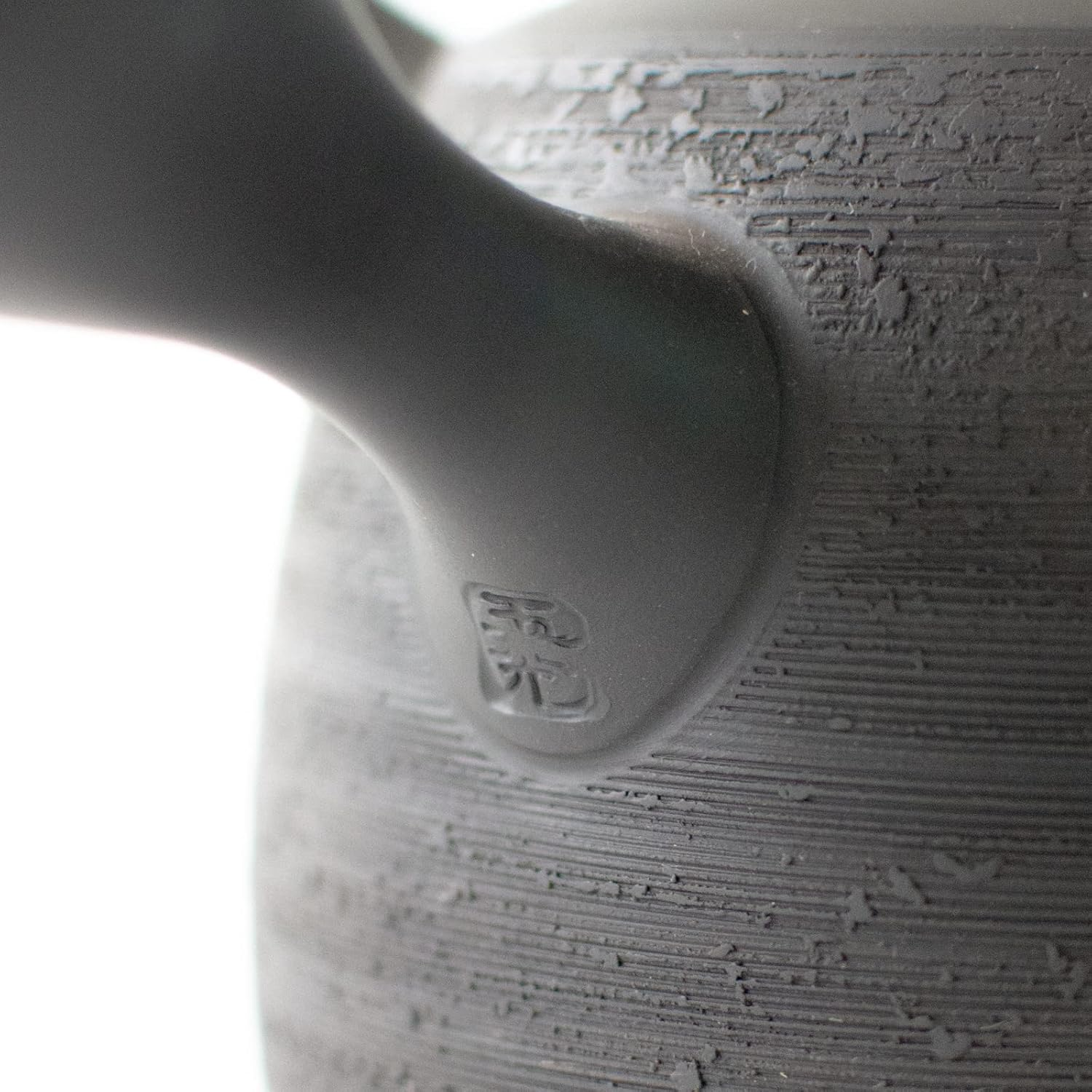 Tokoname Ware 266288 Tamako Kiln Teapot, Ceramesh, Black Pine Skin Pattern, Ceramic Tea Strainer, Approx. 9.8 Fl Oz (290 Ml), Made in Japan image number 6