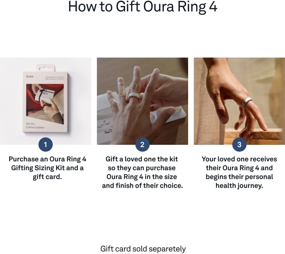 Oura Ring 4 Gifting Sizing Kit - Unique Sizing - Give the Gift of Health image number 4