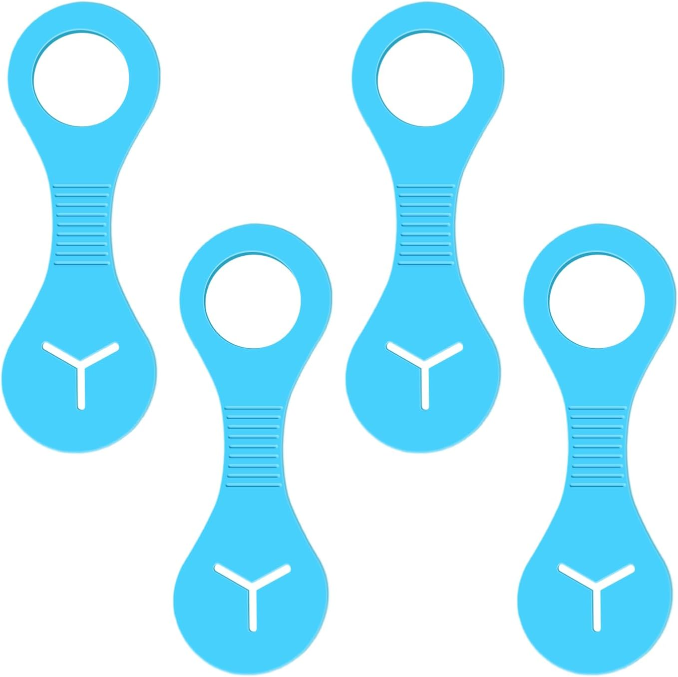 WUMUZAI 4 Pack Dog Poop Bag Holders for Leashes, Hands Free Waste Bag Holder, Poop Bag Carrier for Leash, Pet Doggy Puppy Bag Holder, Doggie Poop Bag Leash Clip (Green)