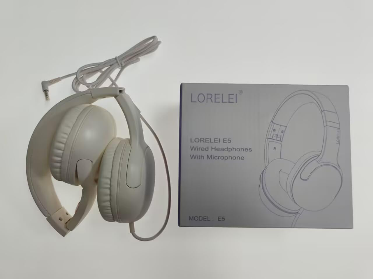 LORELEI E5 Kids Headphones (DE) (Beige White) image number 2