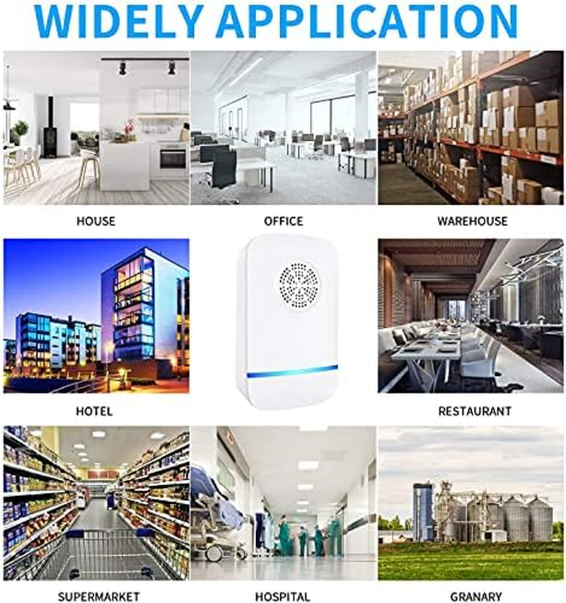 Jarttarn 6 Packs Ultrasonic Pest Repeller, Electronic Pest Repellent Plug in Indoor Pest Control for Insect, Roach, Mice, Spider, Ant, Bug, Mosquito Repellent for House, Garage, Warehouse image number 4