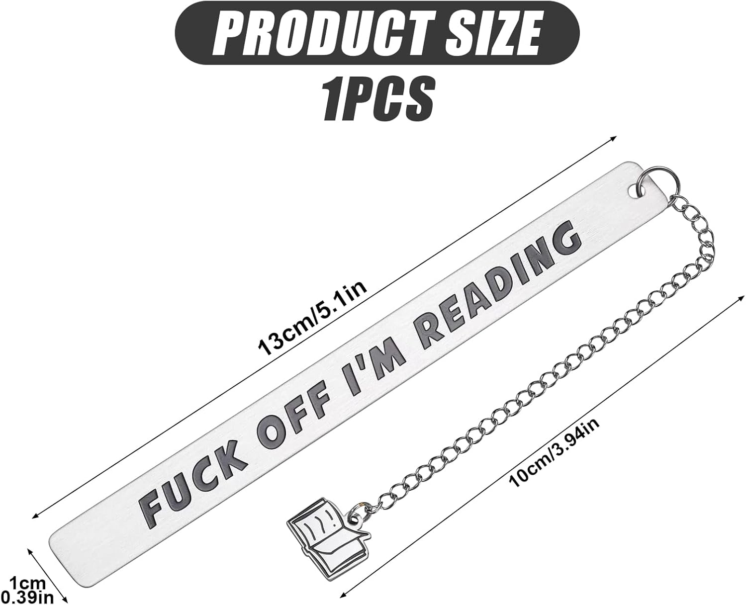 Rstigiker Metal Bookmark Gift for Women Men,Bookmark Gag Gifts as Graduation Gifts for Teenage Boys Girls Brother Sister Best Friend Humor Gifts Book Reader Birthday Gifts Book Accessories image number 2