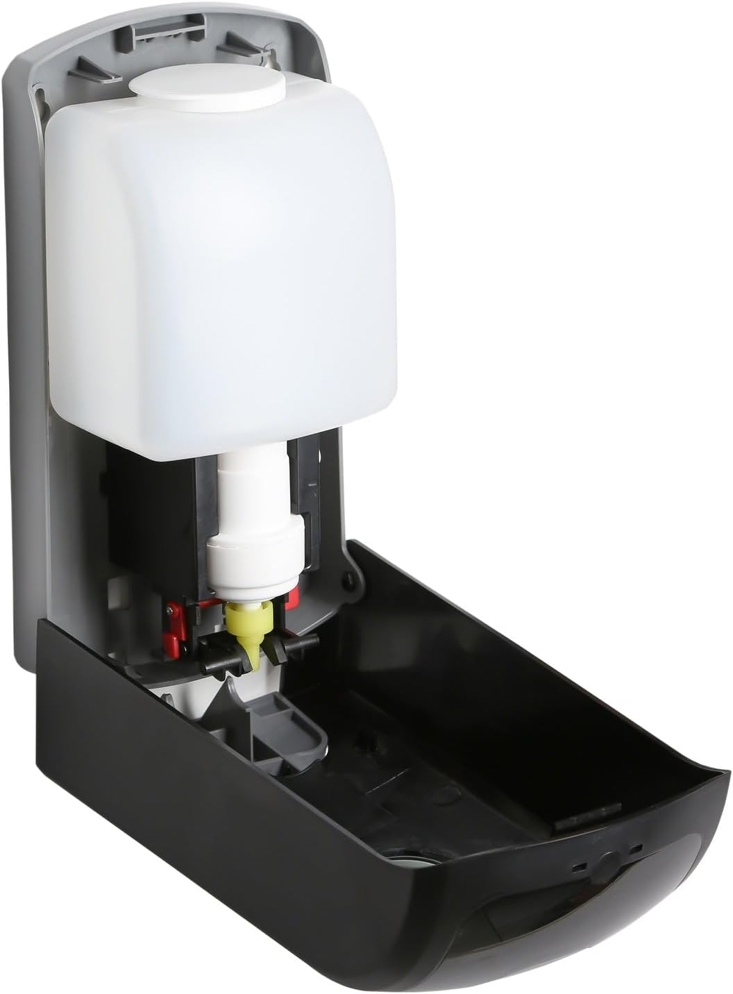 Dolphy 1000ML Manual Foam Dispenser - Refillable Black ABS Plastic, Lockable, Wall Mounted for Liquid Soap, Shampoo, Conditioner, Lotion & Foam Sanitizer image number 1