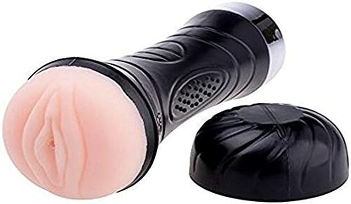Pocket Pussy Vibrating Male Masturbation Cup Silicone Vagina Masturbator Sex Toy