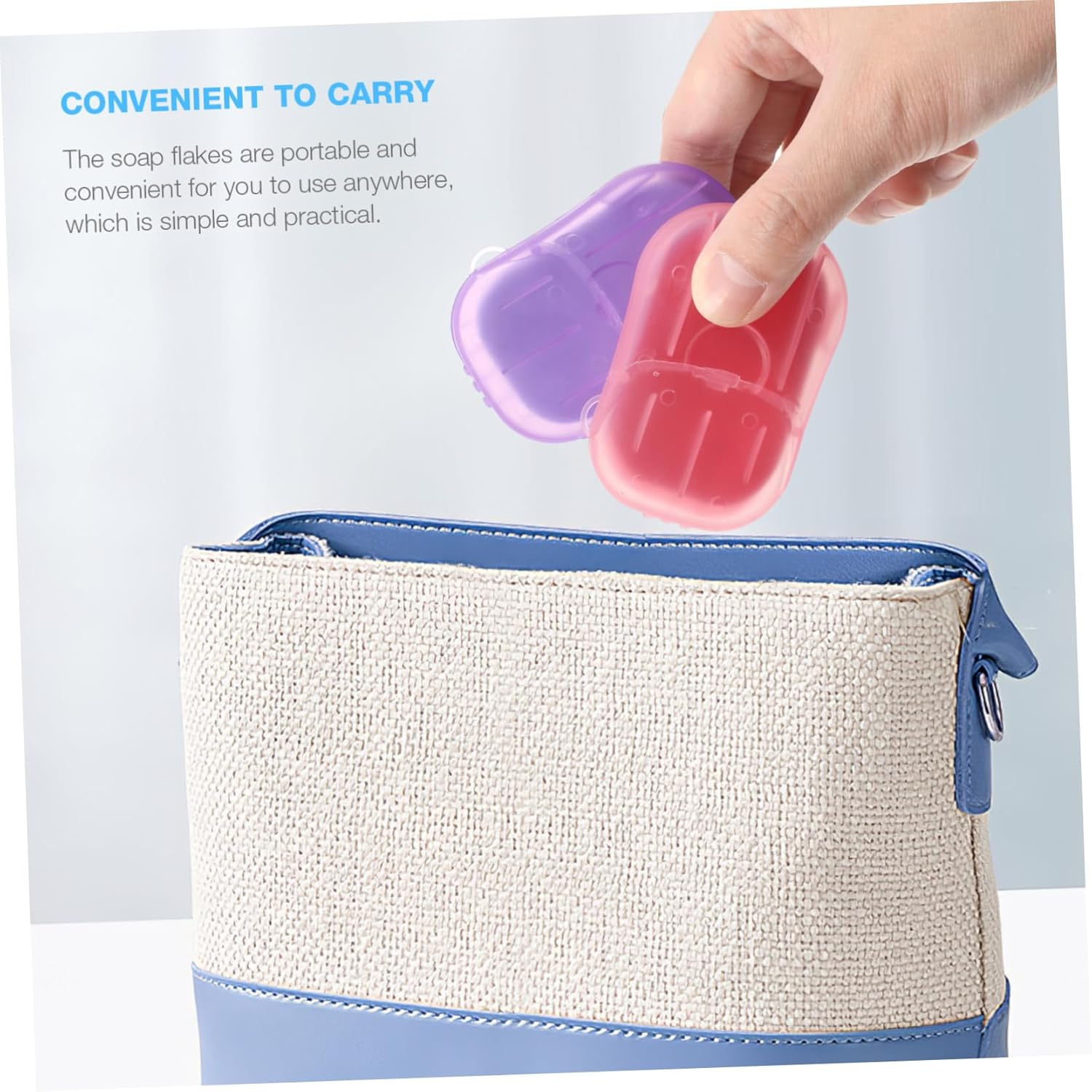 Yardwe 120 Sheets Portable Soap Papers Travel Outdoor Camping Soap Sheets for Hands Body image number 5