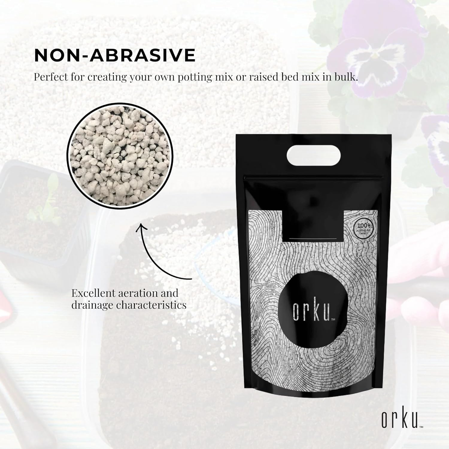 10L Perlite Coarse Premium Soil Expanded Medium Plants Hydroponics image number 2