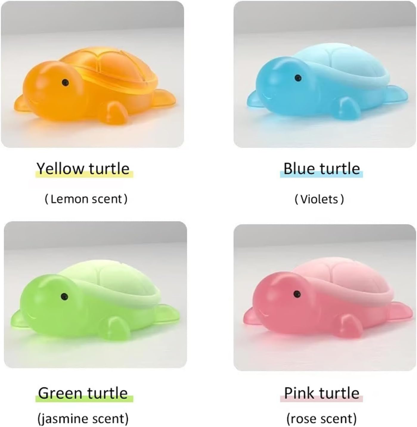 Turtle Shape Soap for Kids - Oil Soap for Children, Children Animal Shape | Kids Hands Face Washing Solution, 4 X Natural Oil for Bathing Traveling Kindergarten for Girls, Boys image number 1