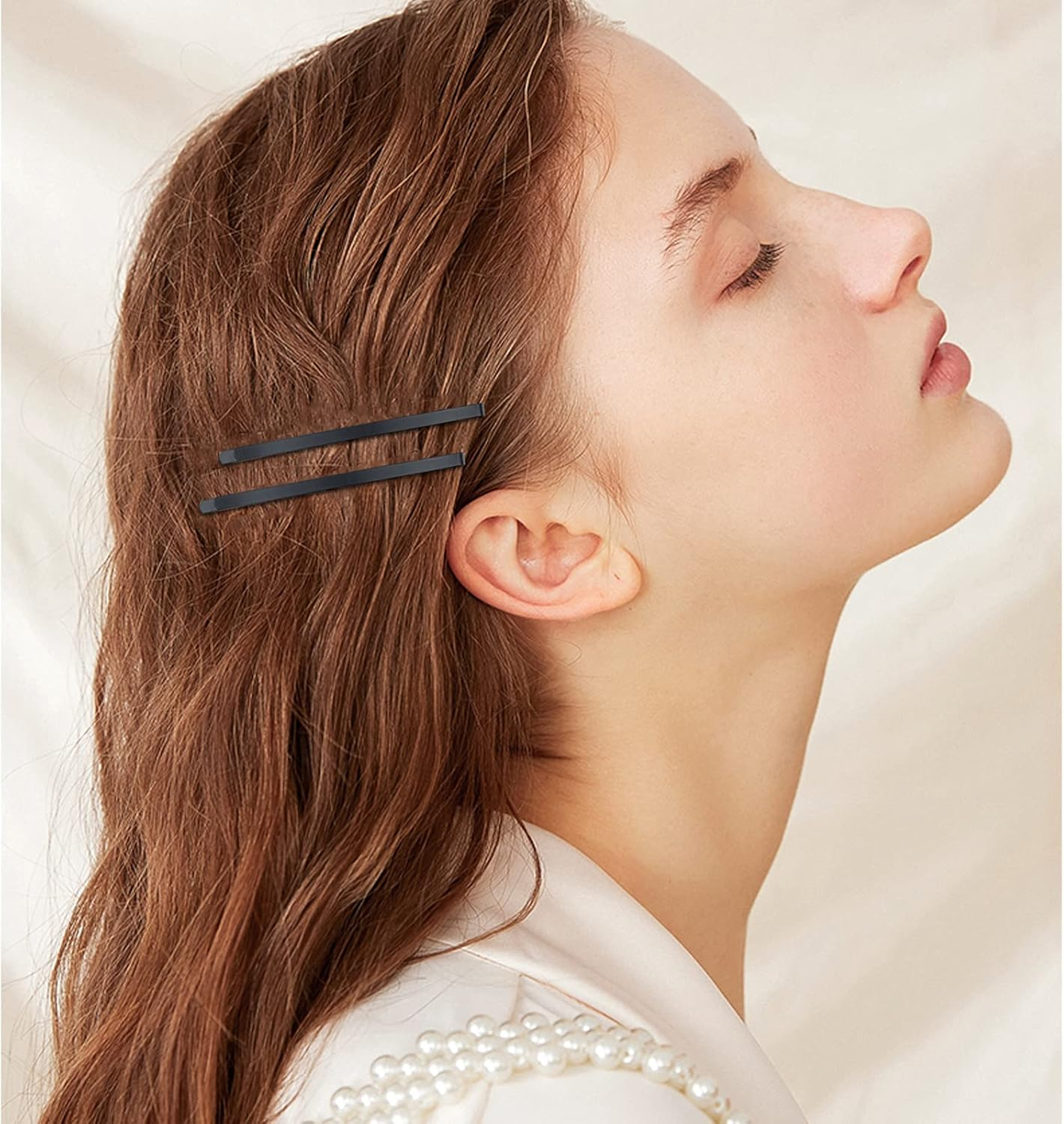 50 Black Jumbo Bobby Pins, 2.56 Inch Metal Hair Clips Hair Pin Bobby-Pins Hairpins Hair Accessories for Women Thick Long Updo Hair Style - 2.56" Gold image number 7