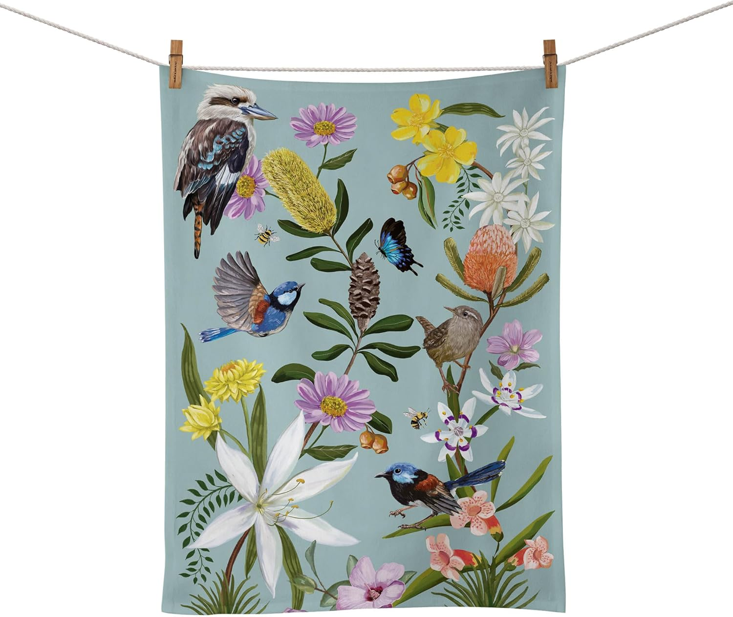 Travel Tea Towel, 55% Linen 45% Cotton, 440 X 640 Mm (Majestic Coast)