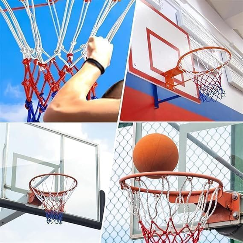 Basketball Hoop Net, 1Pc Basketball Hoop Net Replacement, Basketball Replacement Nets for Indoor Outdoor image number 4