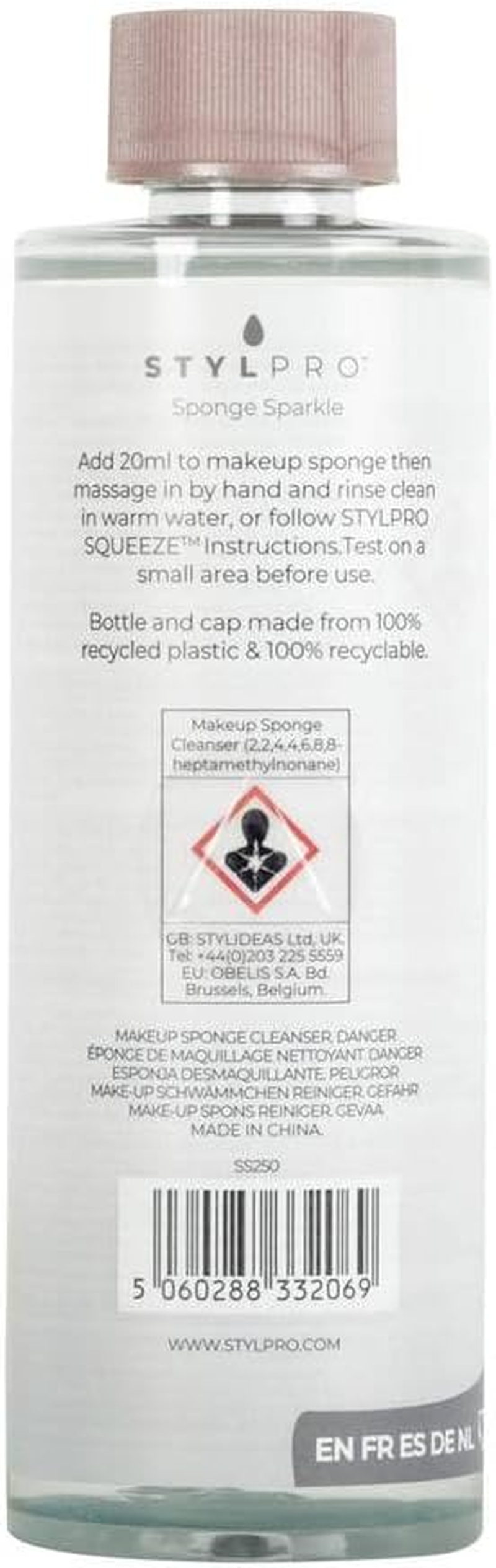 STYLPRO VEGAN SPONGE SPARKLE CLEANSER - 250ML image number 6