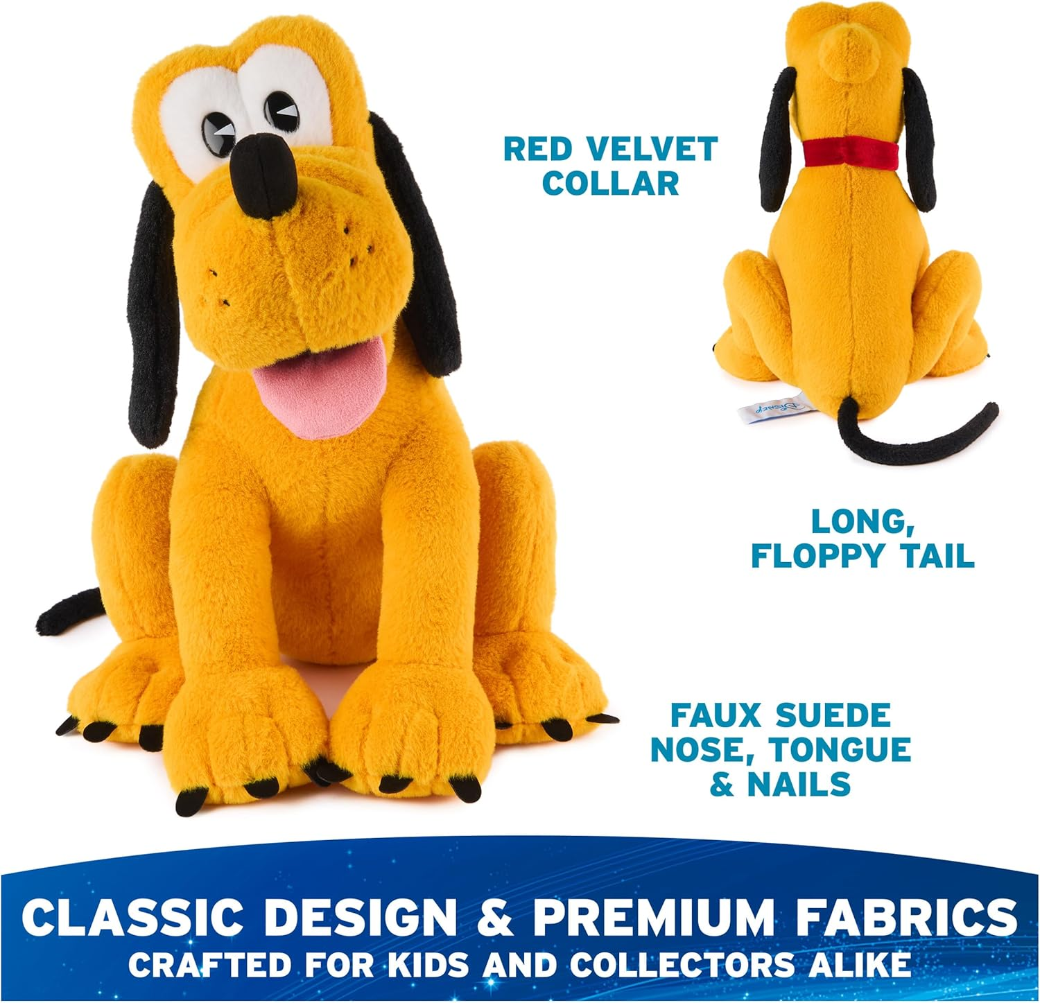 Disney X Gund - Disney Classic Plush: Pluto 35Cm, Soft Toy 1 Year+ - Donald Duck image number 7
