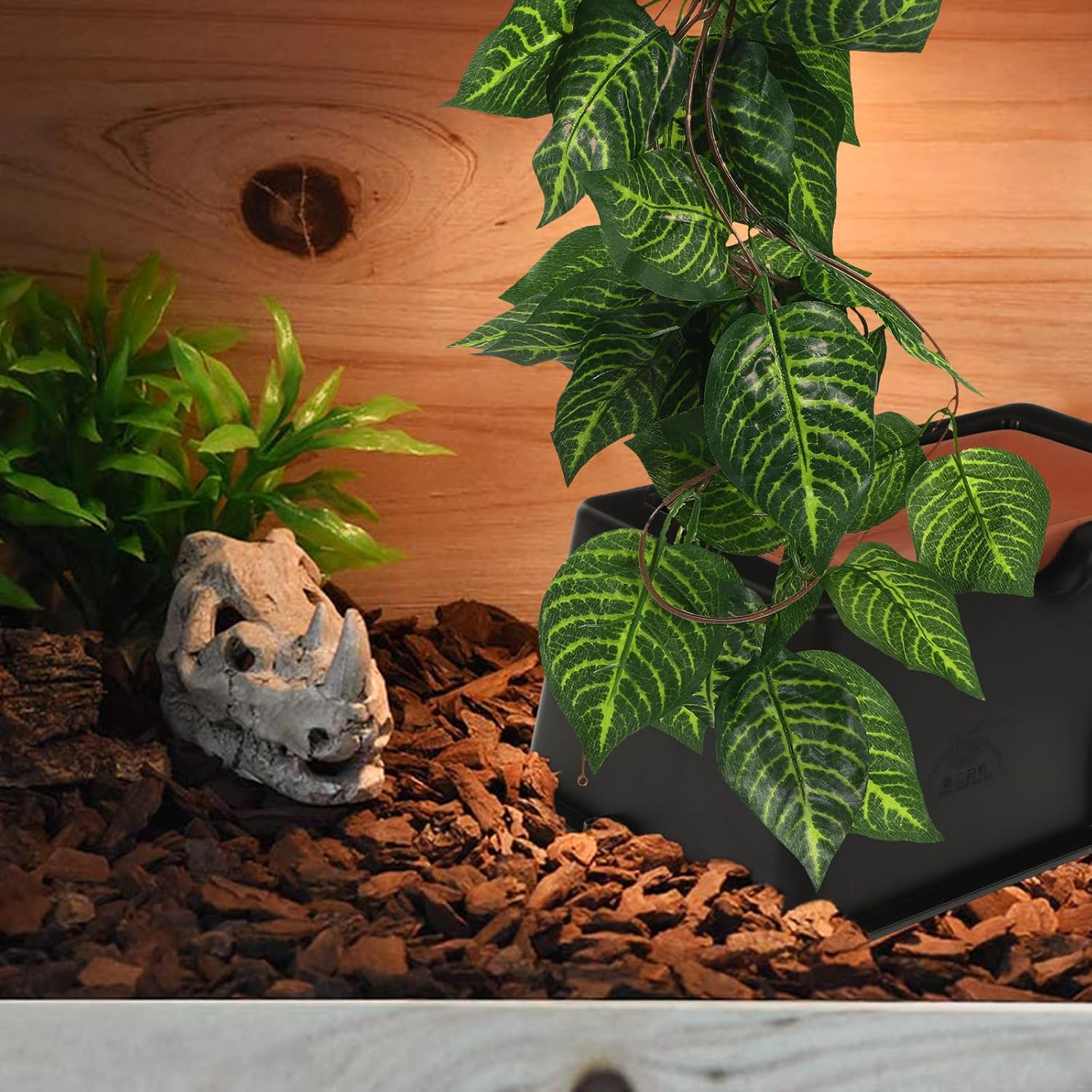 Sosoport Crawler Simulation Plant Reptile Terrarium Plant Snake Habitat Decoration Climbing Pet Aquarium Landscaping Aquarium Fake Artificial