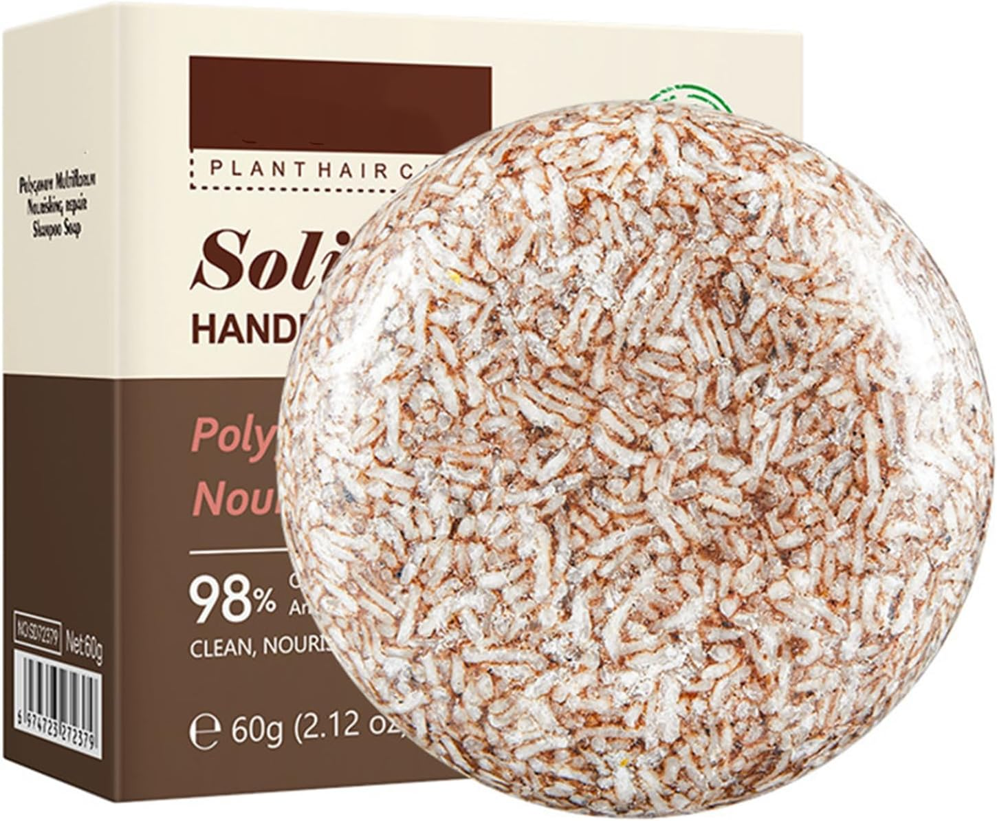 Hedmy Gentle Shampoo Bar for Dry Hair & Sensitive Scalp, Soothing Plant-Based Moisturizing Cleanse, Hypoallergenic Olive One Size - Coconut image number 6